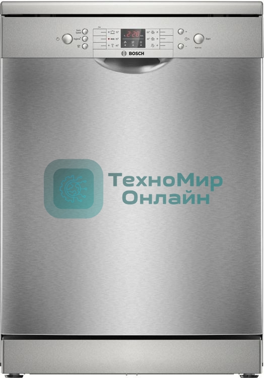 Посудомоечная машина Bosch Serie 2 SMS26AI00Q, нержавеющая сталь, 66 см, 12 компл., 48 дБ, класс А