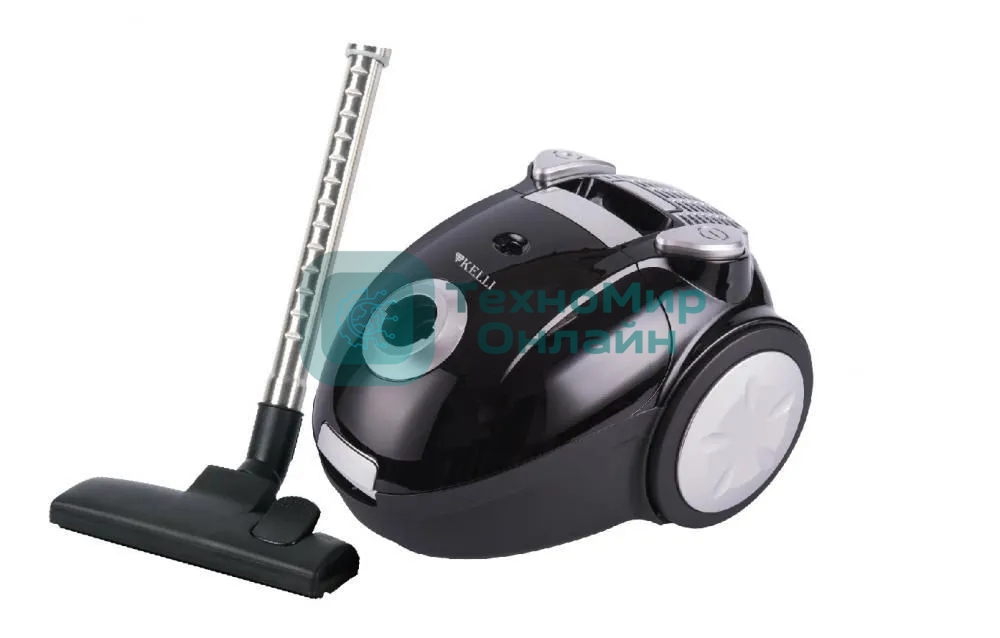 Пылесос Kelli KL-8020 черный, 400/2400 Вт, уборка сухая, пылесборник мешок 2 л