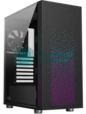 Компьютерный корпус Azza Celesta F черный без БП ATX 5x120мм 5x140мм 2xUSB 2.0 1xUSB 3.0 audio bott PSU