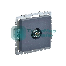 Розетка телевизионная оконечная IEK BRITE РТВ11-0-БрМ маренго