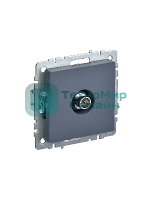 Розетка телевизионная оконечная IEK BRITE РТВ11-0-БрМ маренго