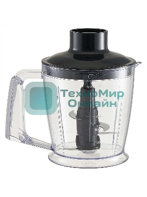 Блендер погружной Delta Lux DE-7011B черный 1500 Вт, ТУРБО, измельчитель, стакан, венчик (8)