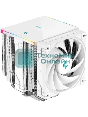 Кулер для процессора DEEPCOOL AK620 DIGITAL SE WH LGA20XX/1700/1200/115X/AM5/AM4 (9шт/кор, TDP 260W, PWM, DUAL Fan 120мм, 6 тепл. трубок, ARGb, белый) RET (R-AK620-WHADMN-GJD)