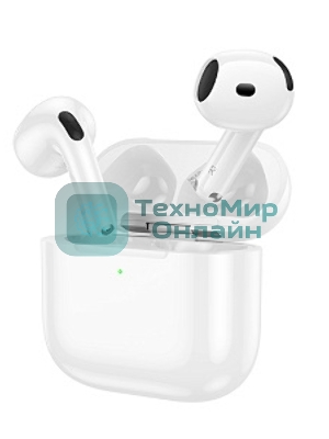 Наушники TWS Hoco EW85 белый, вкладыши, Bluetooth, до 4 ч.