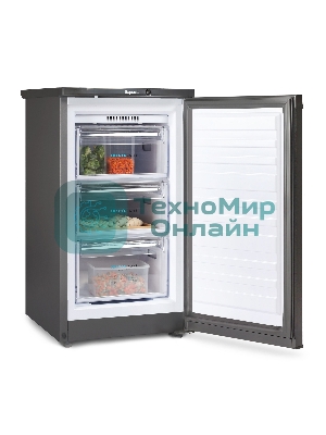 Морозильная камера Бирюса W412 графит, 80л, 3 ящика