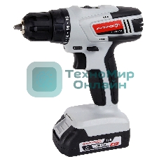 Дрель-шуруповерт ИНТЕРСКОЛ ДА-10/18ЭР 35 ПРОМО, 18 В, 2 Ач, 35 Нм, щеточный