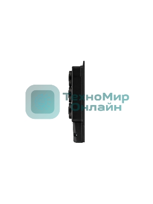 Розетка штепсельная Rexant трехместная, влагозащищенная, с/з, 16 А, IP54, каучук