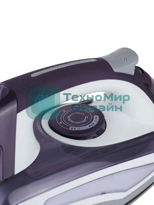 Утюг BBK ISE-2404 фиолетовый, 2400 Вт, 40 г/мин, 140 г/мин, 440 мл