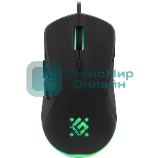 Мышь проводная Defender Arga GM-049 черный, 3600 dpi, USB, кнопки - 6