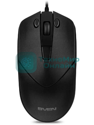 Мышь проводная SVEN RX-100 черный, 4000 dpi, USB, кнопки - 6