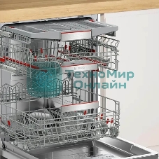 Встраиваемая посудомоечная машина Bosch SMD8TCX04E, нержавеющая сталь, 59.8 см, 14 компл., 42 дБ, класс A