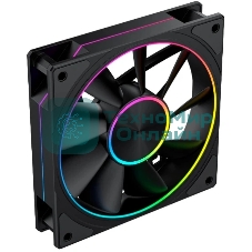Вентилятор для корпуса Eurocase EU-FN120ARGB2002_8+18 BL YF12023 Black,120 ARGB fan 3pin+AURA 5V3pin female and male connector with brown box,3pcs in
