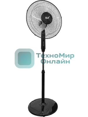 Вентилятор Rix RSF-4500R чёрный, напольный, 45 Вт, 3 скорости, 36 см