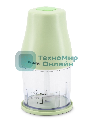 Измельчитель электрический Hyundai HYC-P3108 0.8л. 300Вт черный/зеленый