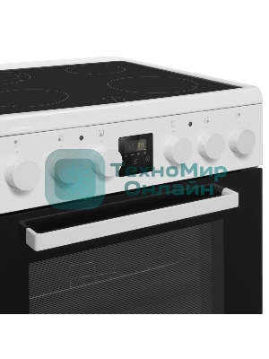 Плита электрическая Maunfeld MEC67CW08TD белый, конфорок 4 шт, духовка 59 л, 60 см x 85 см x 60 см