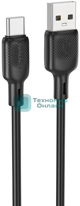Кабель BOROFONE (6941991115554) BX113 USB 3.0A для Type-C черный 3 м