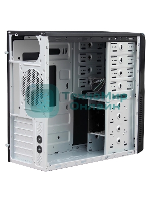 Компьютерный корпус MidiTower Powerman BA833 черный (без блока питания)
