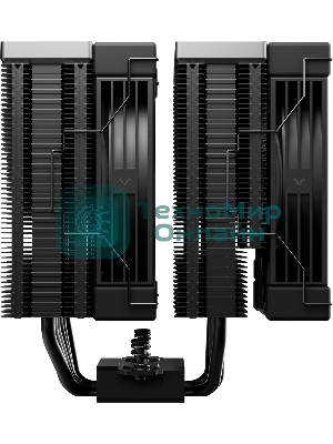 Кулер для процессора DEEPCOOL AK620 G2 LGA1851/1700/1200/115X/AM5/AM4 (8шт/кор, TDP 260W, PWM, DUAL Fan 120мм, 6 тепл. трубок, Copper Base, Wood-grain top cover, черный) RET (R-AK620G2-BKNNMN-GJD)