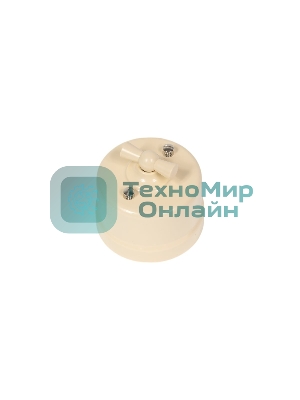 Выключатель 1-кл Лизетта Пластик Песочное золото