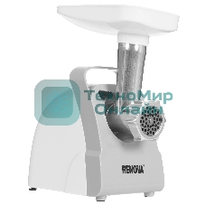 Мясорубка электрическая Renova MG170-R1WC белый, 1700 Вт, 2.0 кг/мин, реверс, защита от перегрузки, насадки - 4