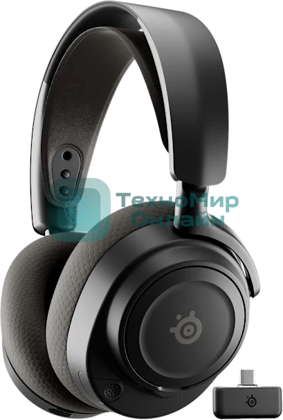 Гарнитура SteelSeries Arctis Nova 7 Wireless Gen 2 чёрный, беспроводная, радиоканал, до 50 ч, совместимость с PS5