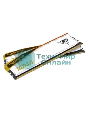 Оперативная память Patriot Viper Elite 5 TUF Gaming, DDR5, 32Gb (2x16 GB), 6000 MHz, CL36, DIMM, радиатор, RGB, белый