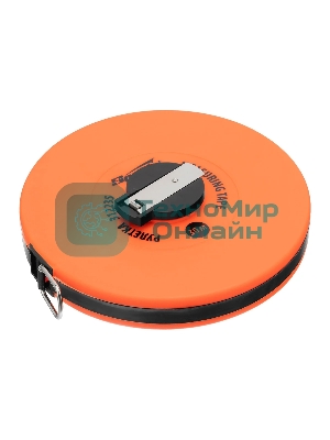 Рулетка геодезическая Sparta 30 м х 12,5 мм, лента ПВХ, закрытый круглый корпус