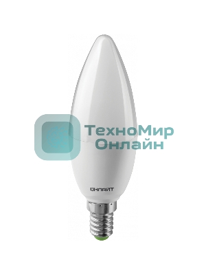 Лампа светодиодная ОНЛАЙТ 61957 OLL-C37-10-230-4K-E14-FR