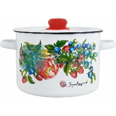 Кастрюля Appetite 1с15с/1 Конфитюр с крышкой, эмалированная сталь 1,5 л