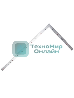 Угольник двусторонний цельнометаллический Deli DL7150 250х500мм, нержавеющая сталь