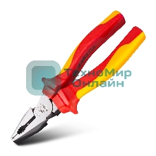 Плоскогубцы Deli DL512007 диэлектрические комбинированные, 180 мм, сталь Cr-V, сертификат VDE для работ под напряжением до 1000 В