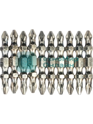 Набор бит Gross 11217 двухстор. ph2-pz2х45 мм сталь s2 10 шт.