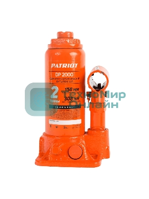 Домкрат бутылочный PATRIOT DB 2000 2T (высота min 158)