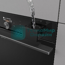 Встраиваемая электрическая духовка Gorenje BFS6148B, объем 77 л, макс. температура 230 градусов, сенсорное/поворотное управление, Wi-Fi, пар (FullSteam), сувид, AirFry, автоматические программы, телескопические направляющие на одном уровне, термощуп, динамическая система охлаждения, многоуровневое приготовление, PerfectGrill, энергоэффективность А+, черный