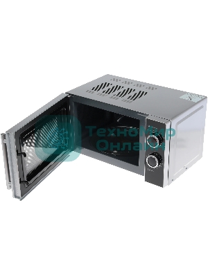 Микроволновая печь Mystery MMW-2032 черный/серебристый, 20 л, 800 Вт, переключатели - поворотный механизм