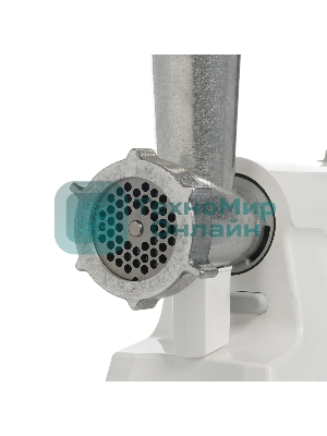 Мясорубка электрическая Мастерица КЭМ-02 белый, 600 Вт, 0.67 кг/мин, защита от перегрузки, насадки - 4