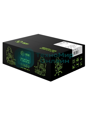 Кресло Cactus CS-CHR-130 черный, экокожа, подголовник