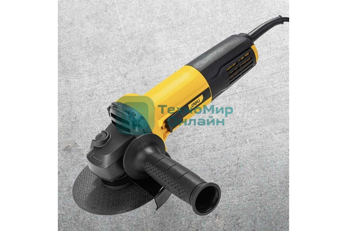 Угловая шлифовальная машина Deli DL-JM125-E1 (900Вт, 125мм, 12000об/мин, картон)