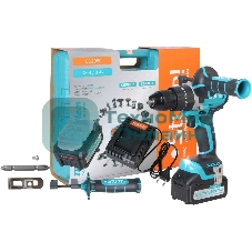 Дрель-шуруповерт Sturm CD2080, 18 В, 3 Ач, 80 Нм, бесщеточный