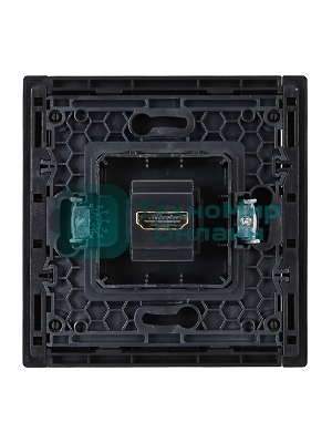 Розетка HDMI IEK FORTE&PIANO FP140 черный