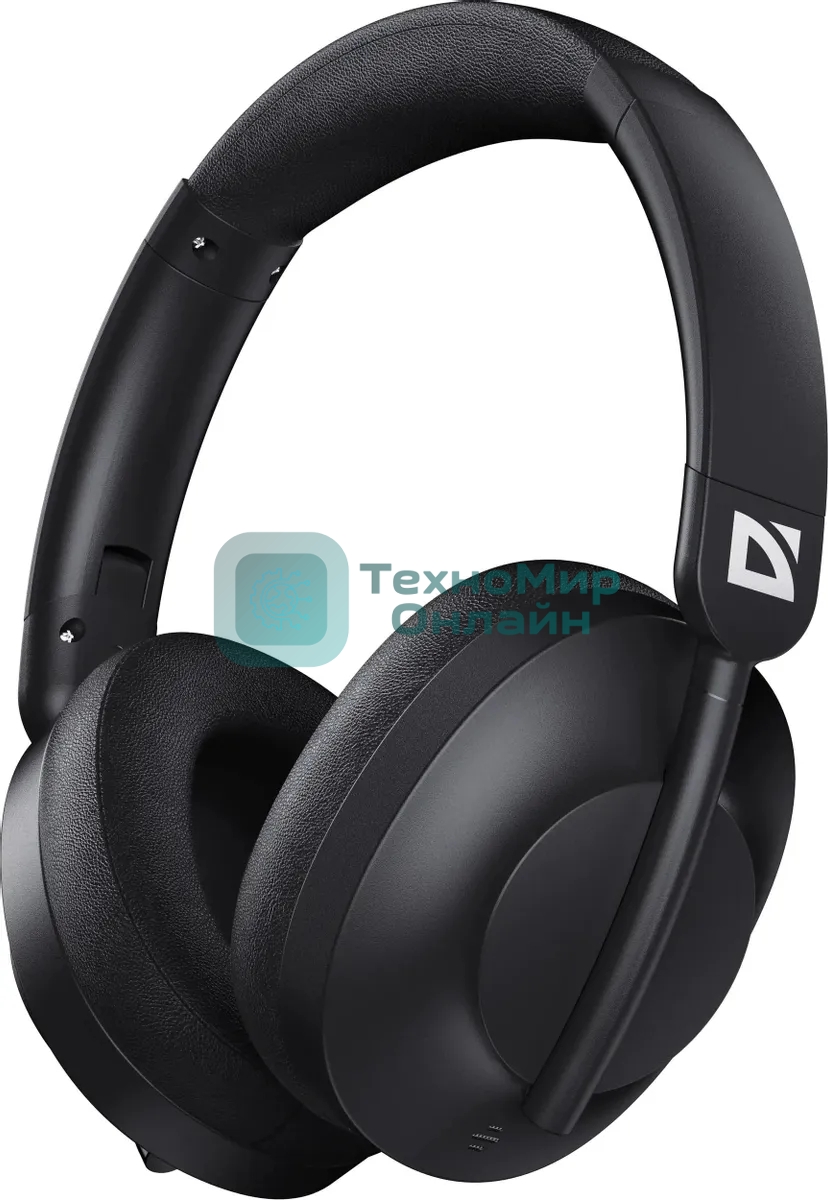 Беспроводные/проводные наушники Defender FreeMotion B485 черный, накладные, Bluetooth + проводной, складная конструкция, микрофон, до 50 ч