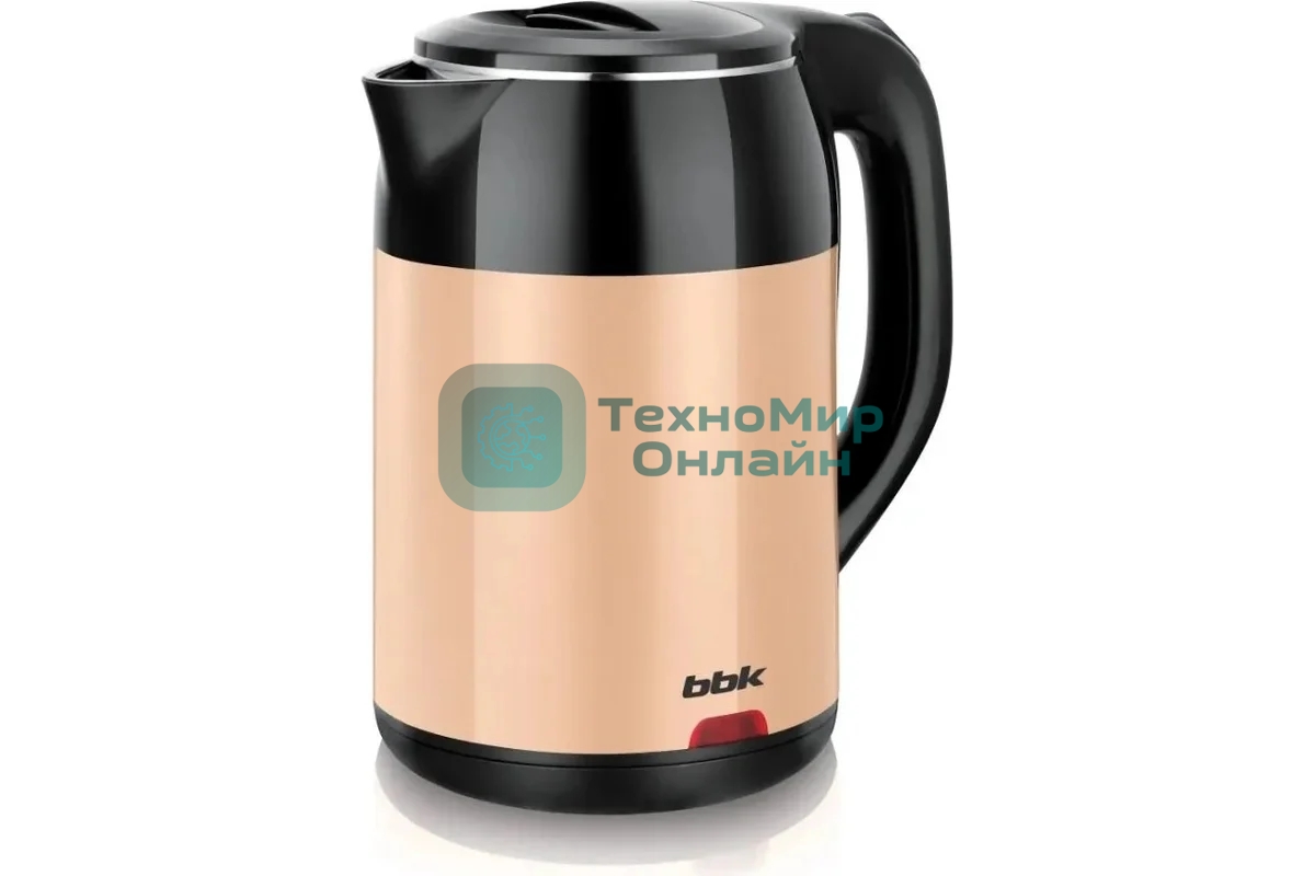 Чайник электрический BBK EK1709P черный/бежевый