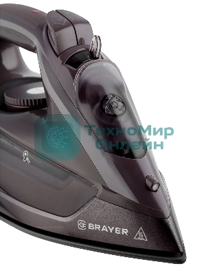 Утюг BRAYER BR4020 коричневый/черный, 2600 Вт, 25 г/мин, 140 г/мин, 380 мл