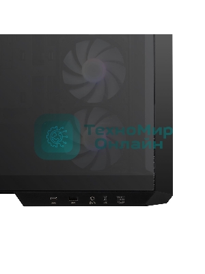 Компьютерный корпус без блока питания Case MSI MAG PANO M100R PZ, Mini-Tower, TG, 4x120мм ARGB, 1xUSB 3.2, 1xUSB 3.2 Type-C, mATX, mITX черный