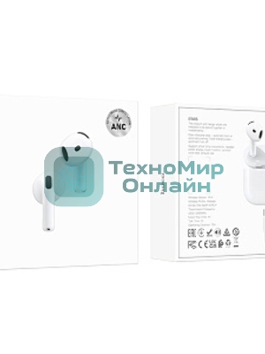 Наушники TWS Hoco EW85 белый, вкладыши, Bluetooth, до 4 ч.