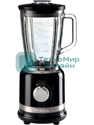 Блендер стационарный Ariete Moderna 0585/02 черный, 1000 Вт, 4 скорости, турбо