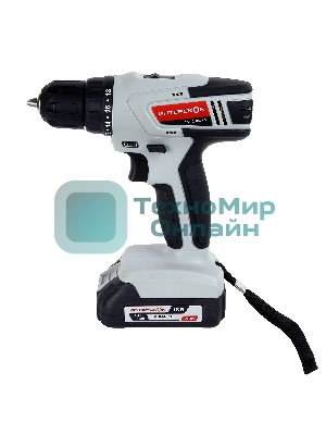 Дрель-шуруповерт ИНТЕРСКОЛ ДА-10/18ЭР 35 ПРОМО, 18 В, 2 Ач, 35 Нм, щеточный