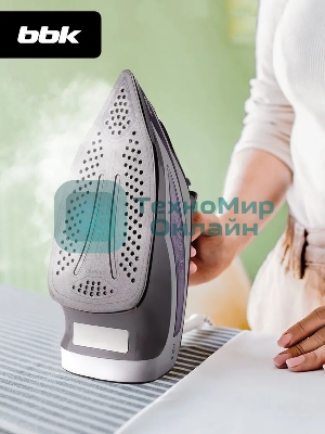 Утюг BBK ISE-2404 фиолетовый, 2400 Вт, 40 г/мин, 140 г/мин, 440 мл