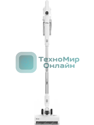 Пылесос вертикальный Haier HVC150 белый, питание от аккумулятора, 150 Вт, уборка сухая, пылесборник 0.8 л