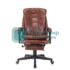 Кресло Бюрократ T-9950MSG-F/BROWN-PU коричневый, экокожа